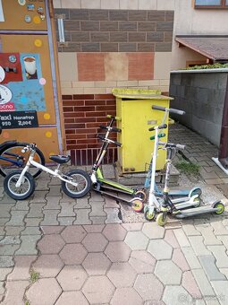 Kolobežka, odrážadlo, bicykel - 4