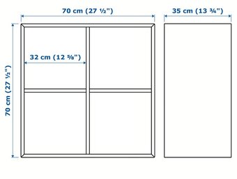 Skrinka so 4 priehradkami IKEA EKET - 4