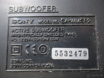 SONY SA-WMSP2 subwoofer - 4