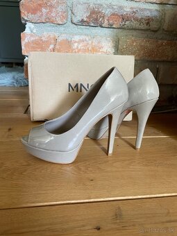 Dámske lakované lodičky na opätku č. 36, Mango - 4
