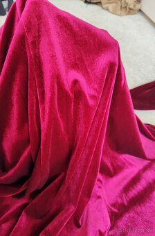 Vintage spoločenské zamatové bordové šaty
red velvet - 4