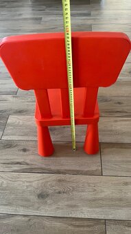 Detská stolička Mammut Ikea červená - 4