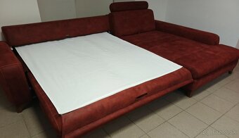 Rozkladacia rohová sedacia súprava s tabletom - ako NOVÁ - 4