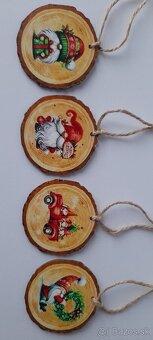 Vianočné drevené ozdoby - 4