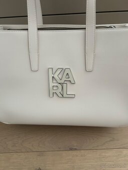 Karl Lagerfeld kabelka biela originál - 4