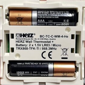 Termostatická hlavica HERZ ETKF + príjmač (termostat) - 4