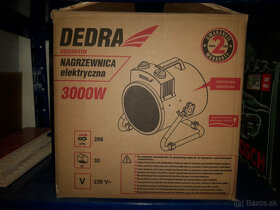 Elektrický ohrievač Dedra 3000W - výpožička - 4