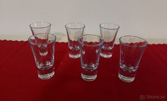 Kvalitné české sklo-štamperlíky, 6 ks 100% stav - 4
