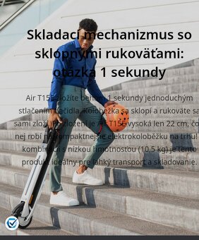 Elektrická kolobežka Ninebot Segway Kickscooter T15E - 4
