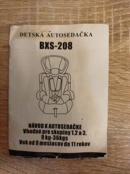 Detská autosedačka - 4