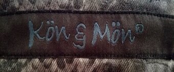 KÖN & MÖN extravagantné pánske nohavice, hadí vzor - 4