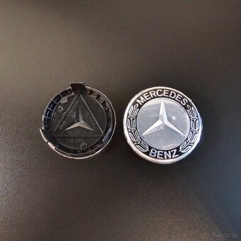 ✅MERCEDES KRYTKY KOLIES S PRSTENCOM - STRIEBORNE, 75 MM - 4