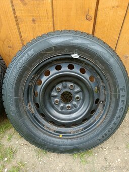 Plechové disky r15 5x114,3 + zimné gumy - 4