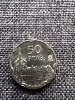 Španielsko - Ptas 50 (1997) + Ptas 25 (1998) + Ptas 5 : 3 ks - 4