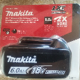 4X Nové originální baterie makita 6A BL1860b - 4