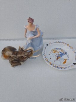 RELIKVIAR OLEJOMALBY PORCELAN STARE DIVADELNE BABKY - 4
