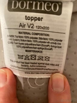 Dormeo vrchný matrac - 4
