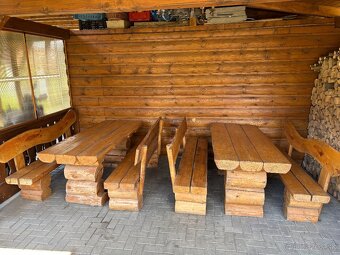 Zrubové záhradné sedenie - 4