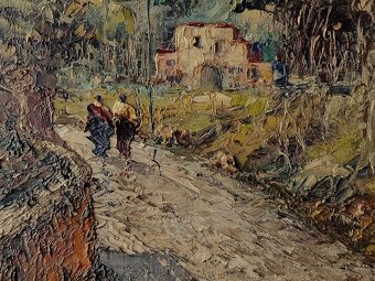 OBRAZ - Talianska škola - Roľnícka krajina - 4