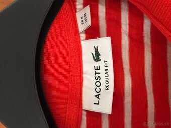NOVÉ LACOSTE originál pasikave pánske polotricko M/L - 4