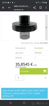 Veko IBC nádrže zo sitkom. - 4