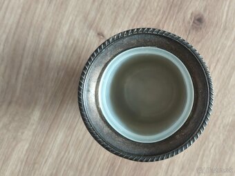 starý stojan na vajce alebo špáradlá postriebrený - 4