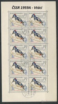Poštové známky, filatelia: ČSSR, desaťbloky A - 4