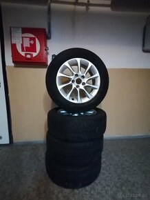 Hliníkové disky Originál Audi 5112 r16 +zimne pneumatiky - 4
