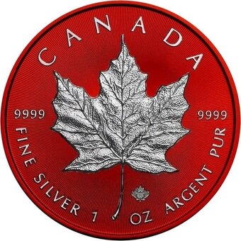 Investicne striebro mince minca Maple Leaf - 4
