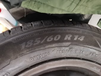 Predám 4ks letné pneu Matador Hectorra 5 185/60 R14 + disky - 4