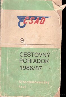 Kúpim cestovné poriadky ČSAD / SAD - 4