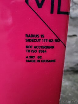 Skialpový set - lyže, lyžiarky, pásy, viazanie a haršajzne - 4