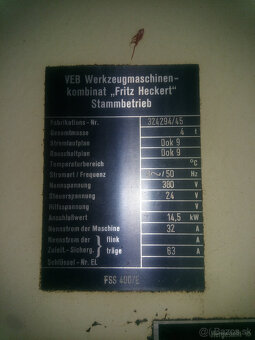 frezka konzolová Heckert, typ FSS 400 E - 4