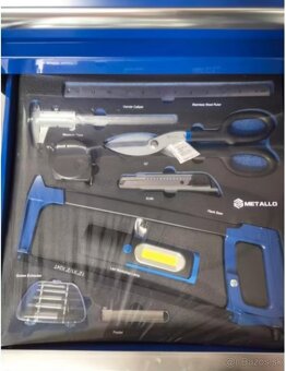 Dielenský vozík METALLO PRO s náradím – 11 zásuviek / komple - 4