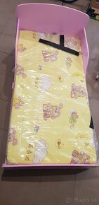 Detská dievčenská posteľ/ postieľka, rozmer 135x70cm - 4