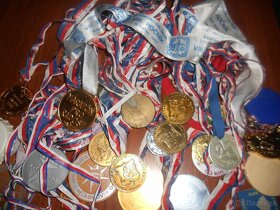 Medaile, trofeje, plakety, sport, pochod, retro - 4