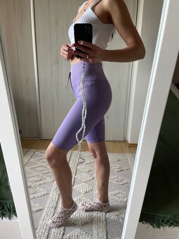 Cyklo legíny Fialové - 4