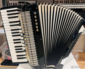 Predám akordeón Hohner Verdi II N- 96 Basový - Made in Germa - 4