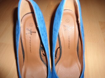 Damske modro-čierne lodicky atmosphere - 4