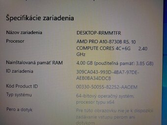 predám notebook HP PROBOOK 645 G4 , WINDOWS 10. - 4