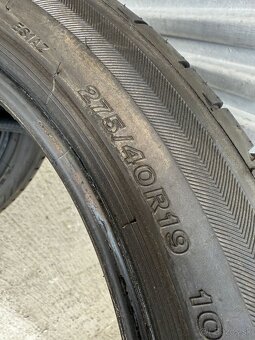 Letne pneumatiky BRIDGESTONE dvojrozmer 245/45 +275/40 R19 - 4