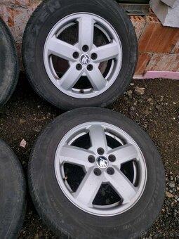 4ks alu disky orig. Škoda 5x100 r15 - 4