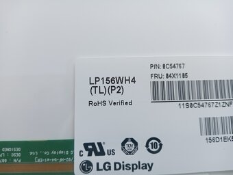 predám 15,6" displej z notebooku ,40pin , LP156WH4 - 4