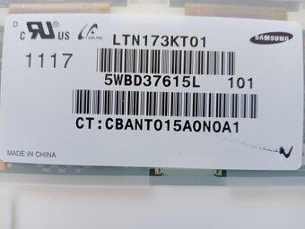 predám 17,3" LED display z notebooku , 40pin HD+ ,LTN173KT0 - 4