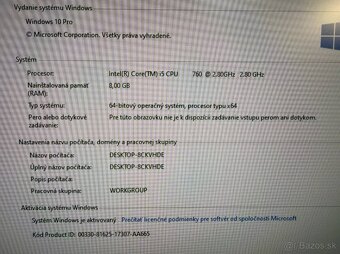 Kancelársky počítač HP Pro i5 / 8GB RAM / SSD+HDD / W10 Pro - 4