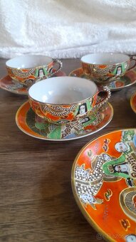 Satsumo-Japonsky porcelán hadí vzor - 4
