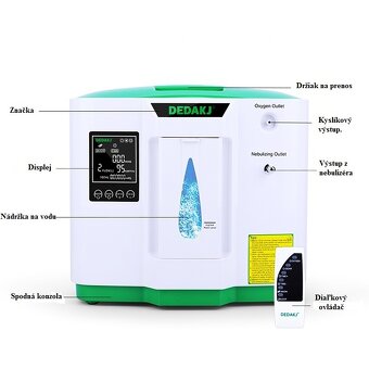 Kyslíkový koncentrátor s diaľkovým ovládačom - 4