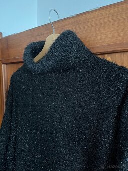 H&M Čierny Over Size sveter  M - 4