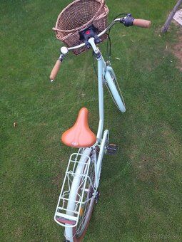 Mestský bicykel KENZEL s košíkom a detskou sedačkou - 4