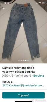 Dámske rifle Bershka - 4